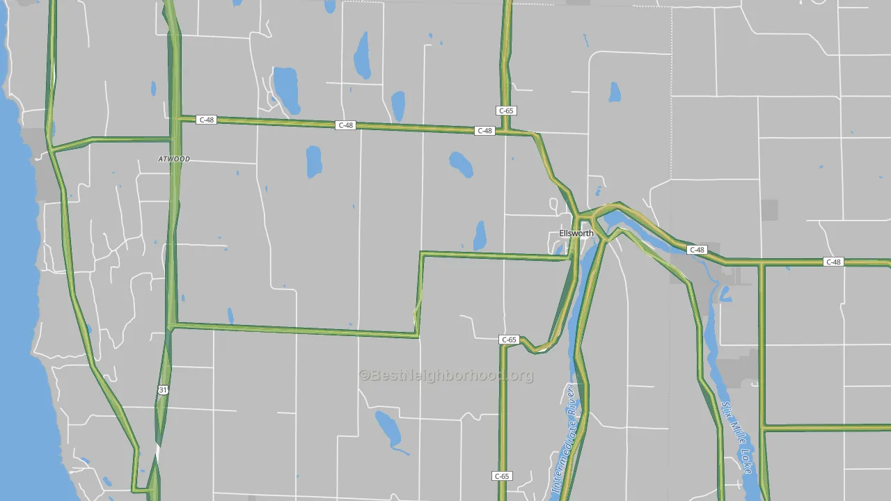 49729, MI Map of Noise Levels in 49729