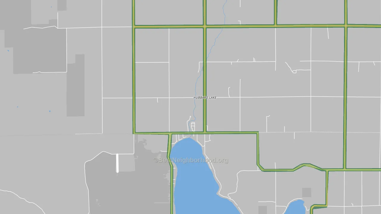 49747, MI Map of Noise Levels in 49747