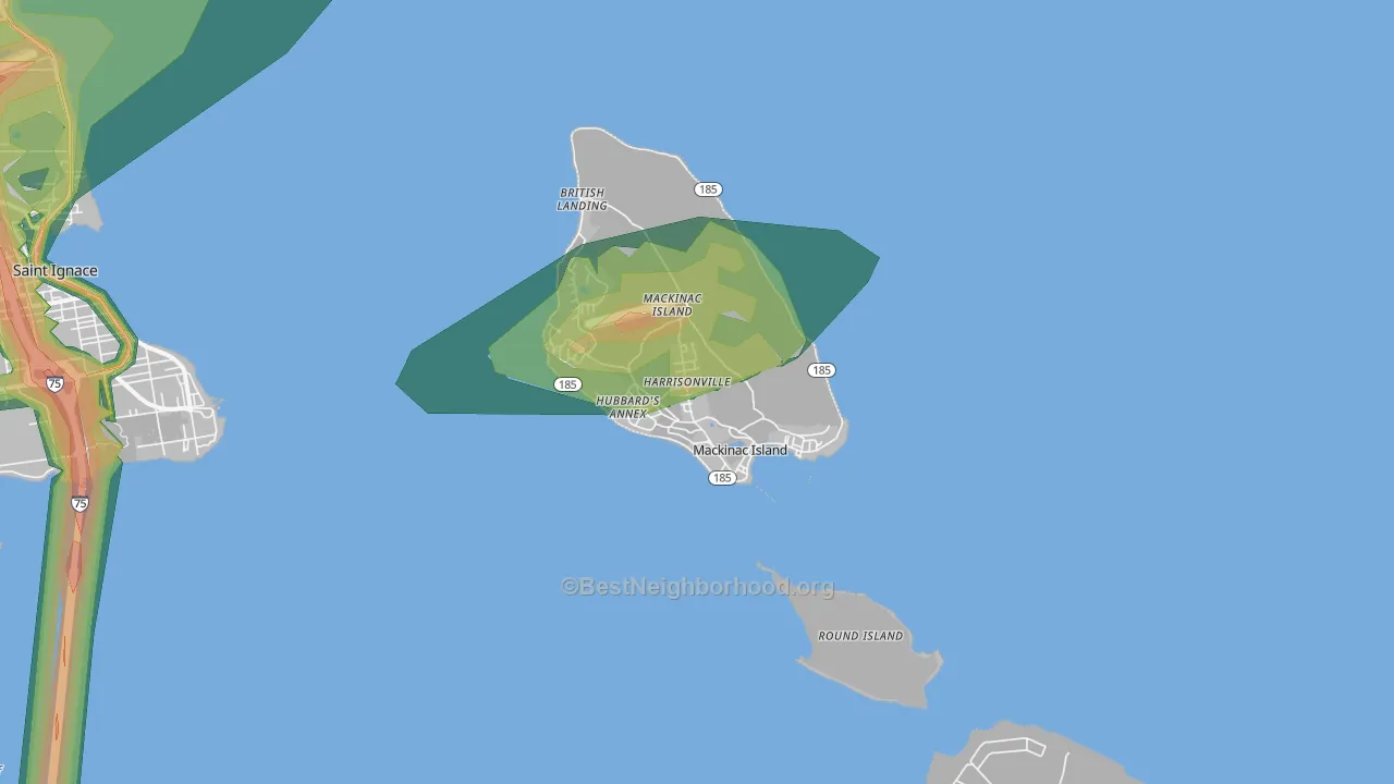49757, MI Map of Noise Levels in 49757