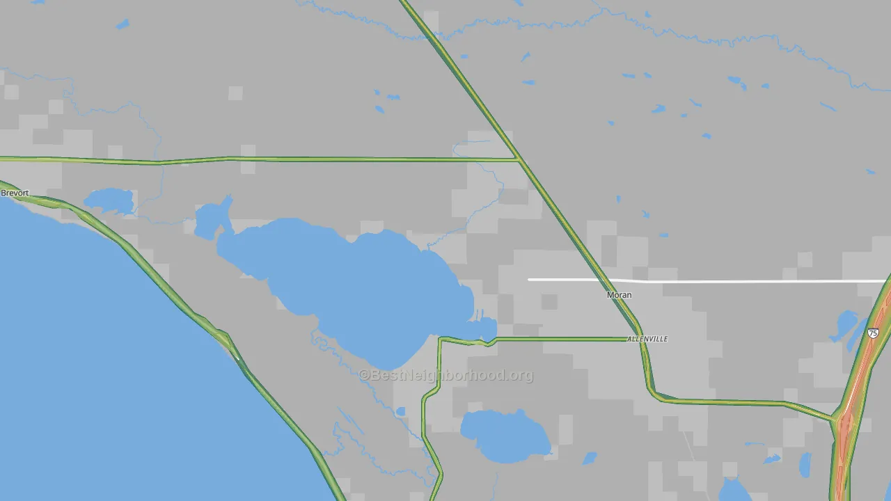 49760, MI Map of Noise Levels in 49760