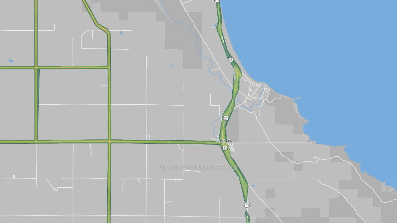 49766, MI Map of Noise Levels in 49766