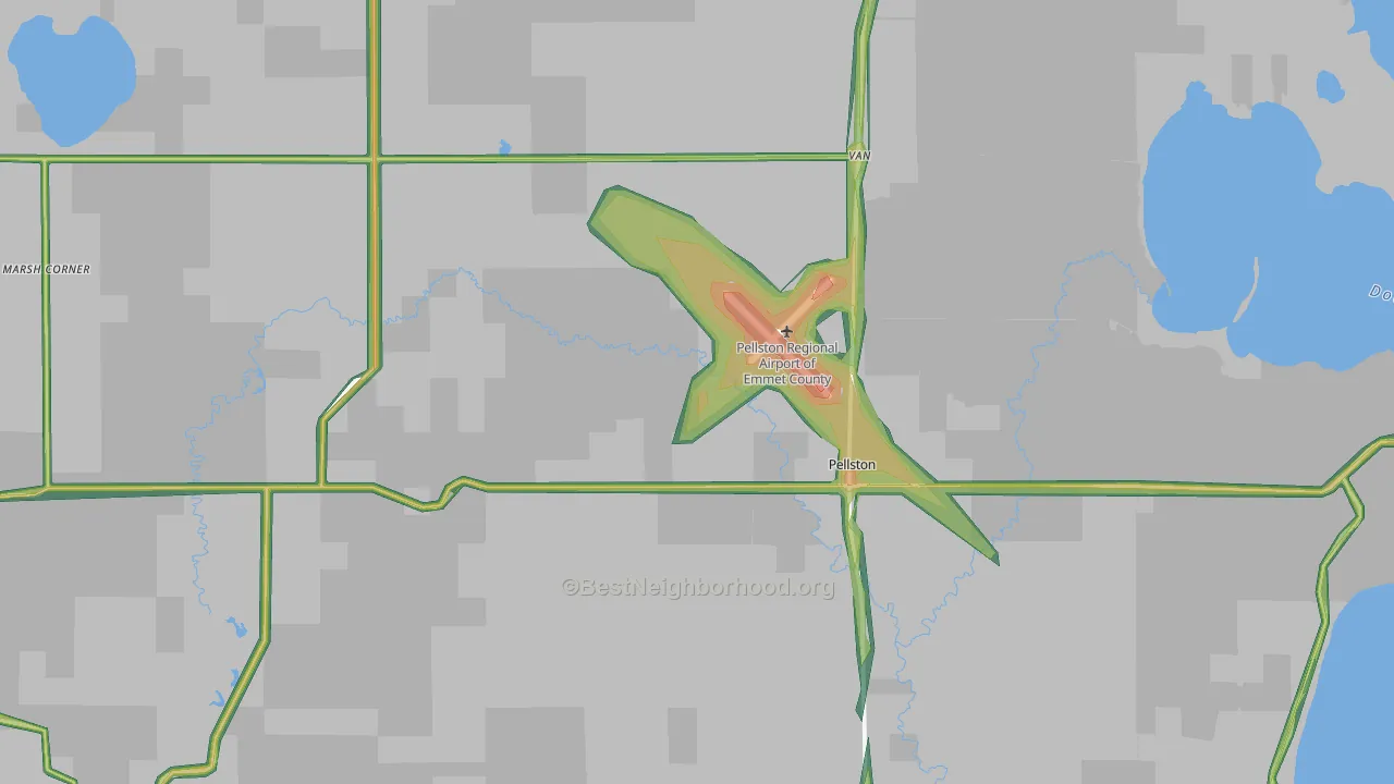 49769, MI Map of Noise Levels in 49769