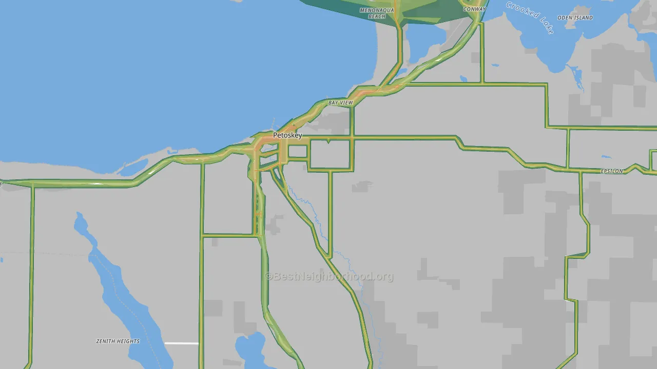 49770, MI Map of Noise Levels in 49770