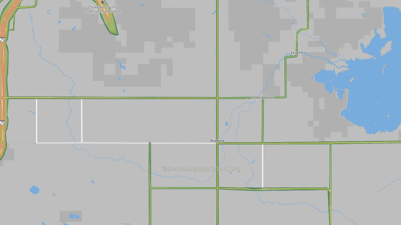 49774, MI Map of Noise Levels in 49774