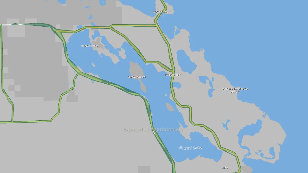 49777, MI Map of Noise Levels in 49777