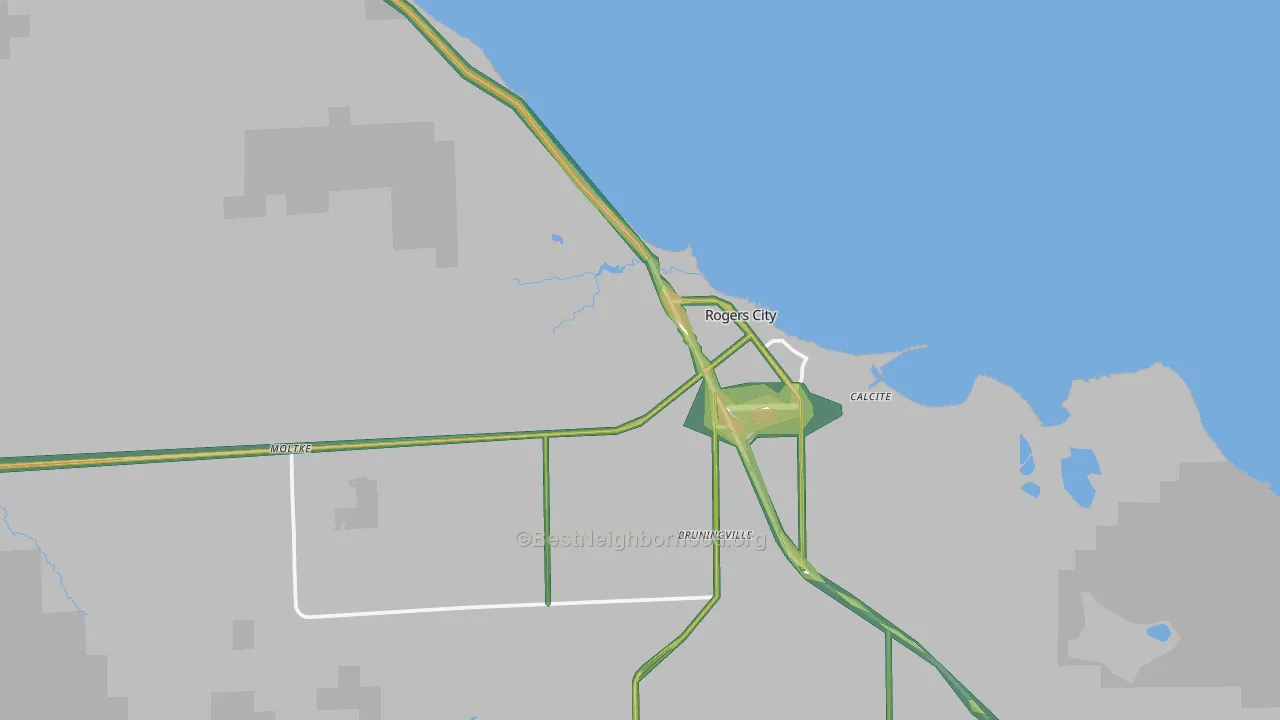 49779, MI Map of Noise Levels in 49779