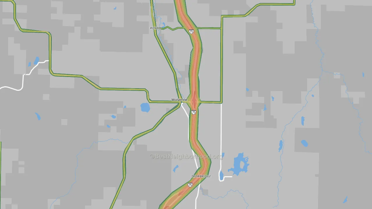 49799, MI Map of Noise Levels in 49799