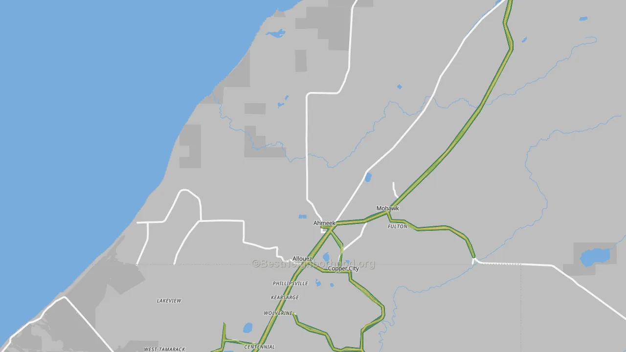 49805, MI Map of Noise Levels in 49805
