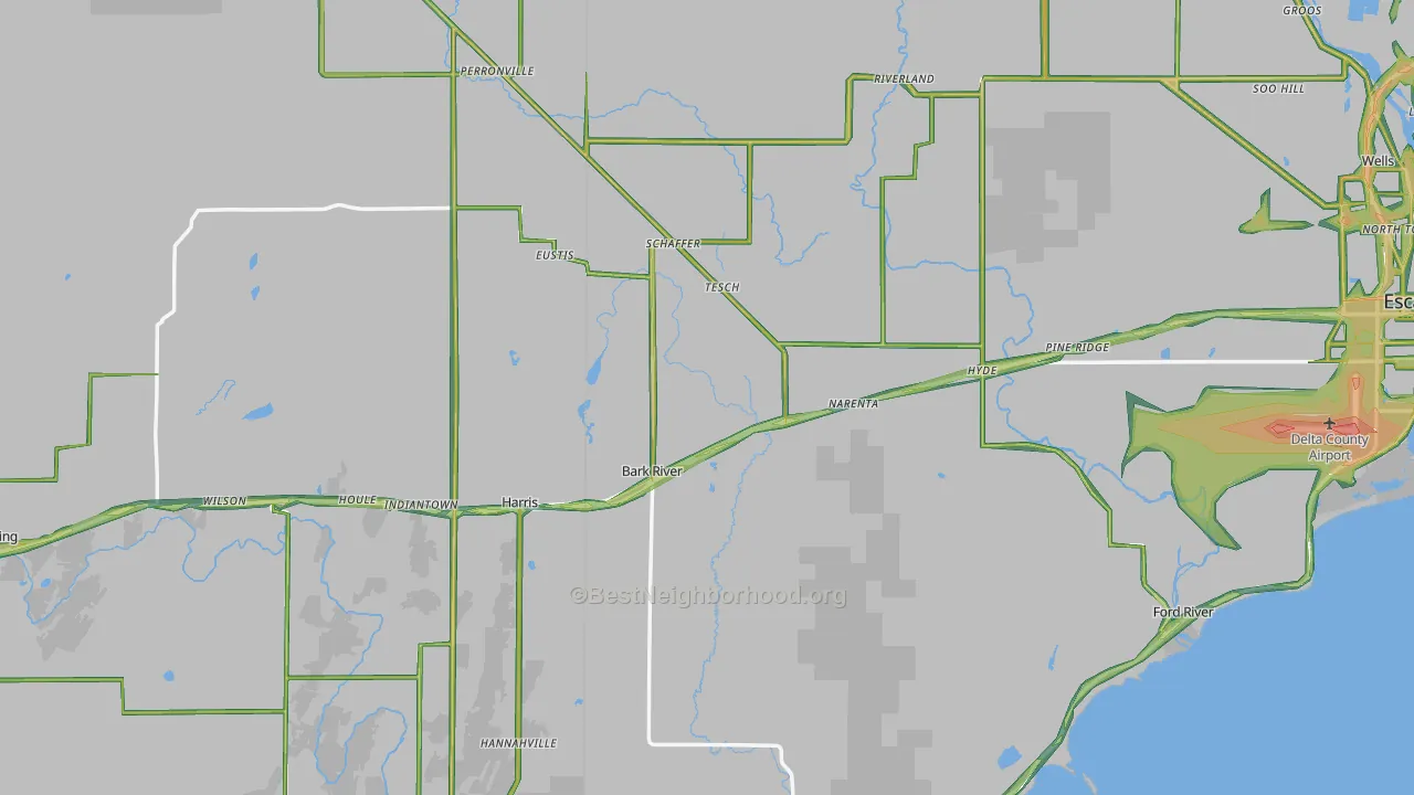 49807, MI Map of Noise Levels in 49807