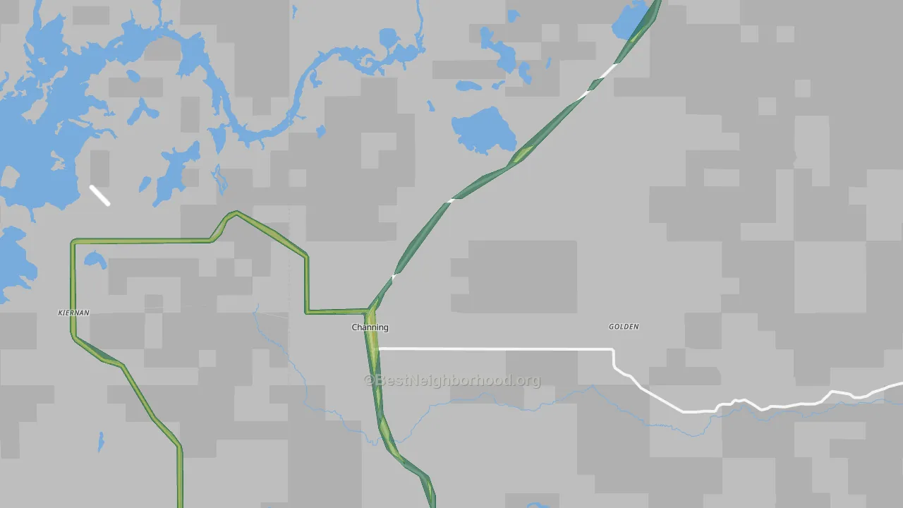 49815, MI Map of Noise Levels in 49815