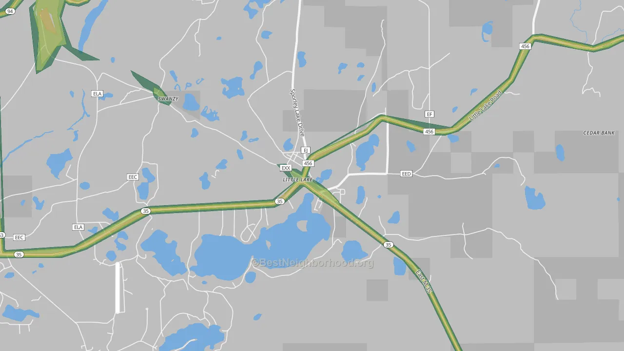 49833, MI Map of Noise Levels in 49833