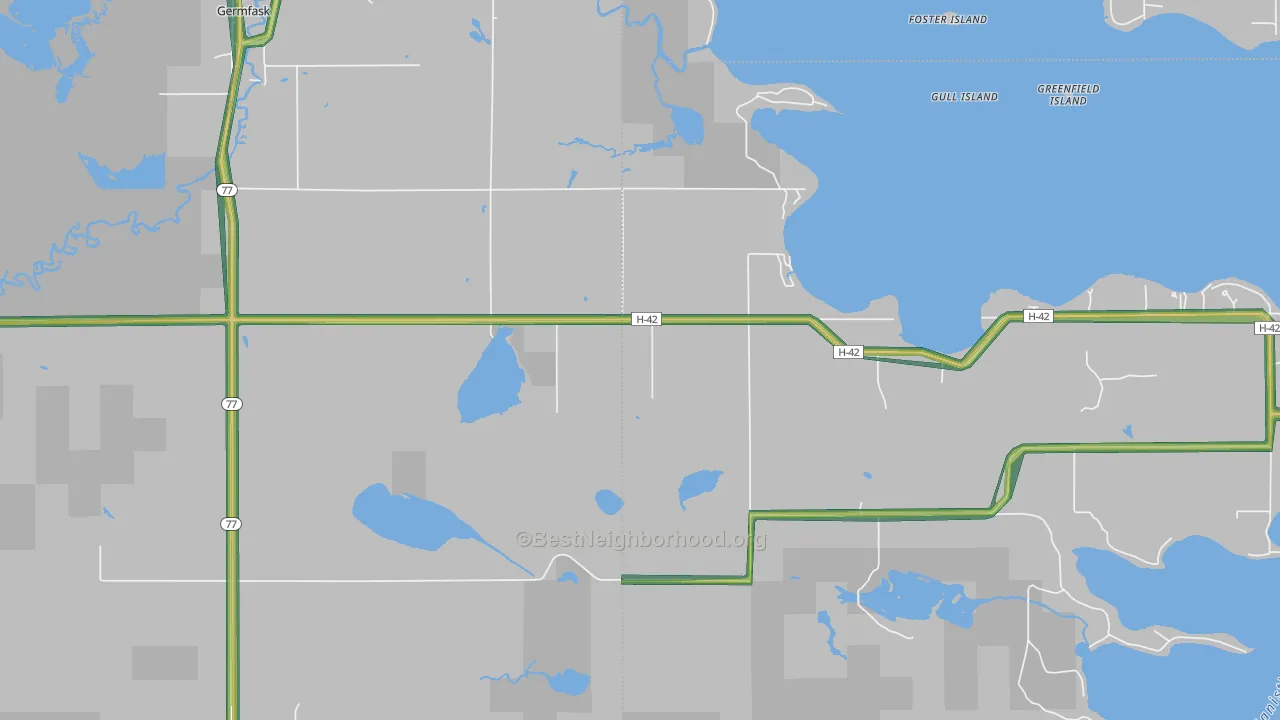 49836, MI Map of Noise Levels in 49836
