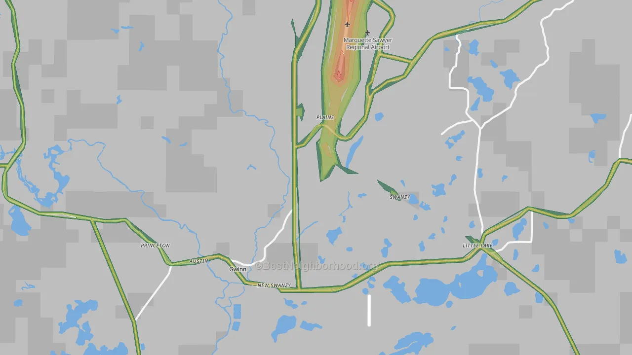 49841, MI Map of Noise Levels in 49841
