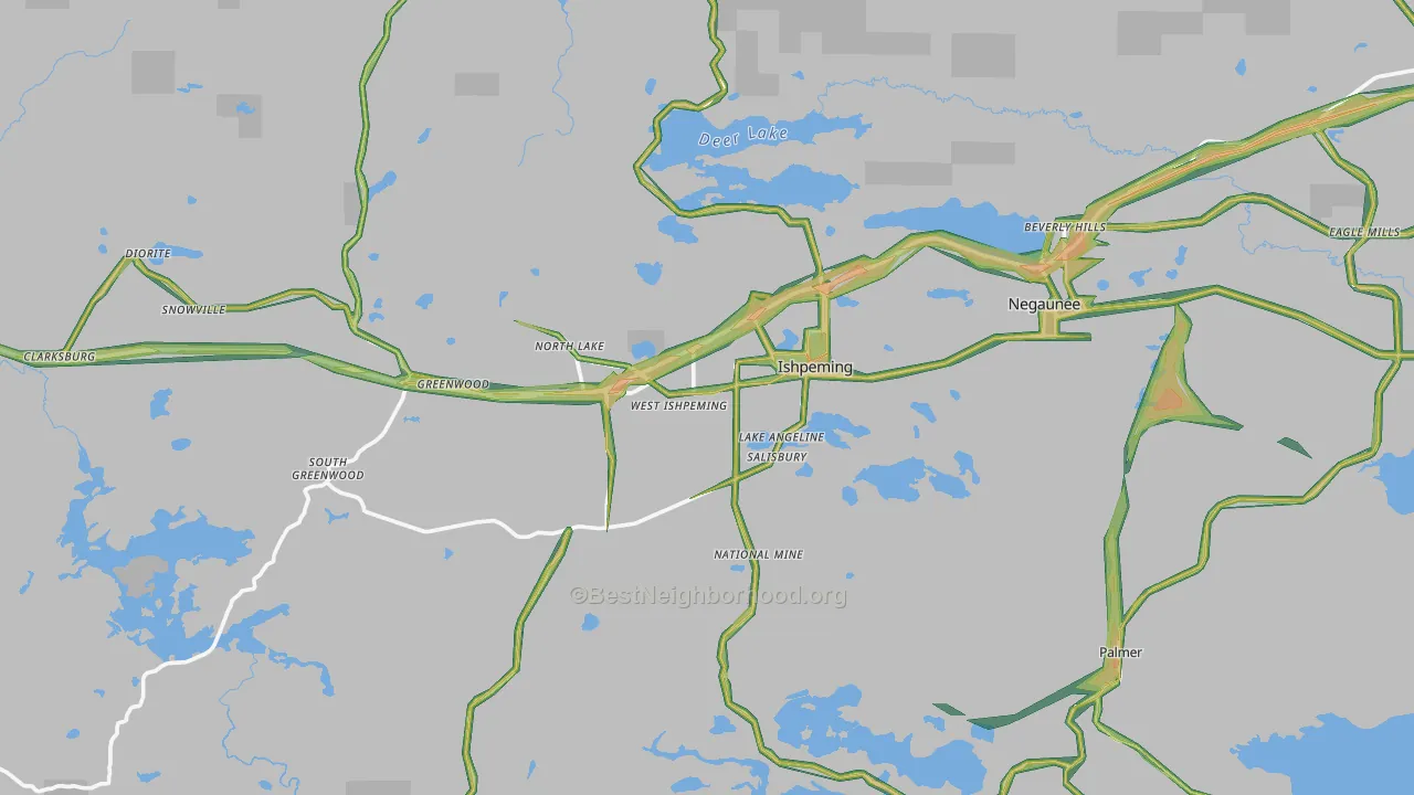 49849, MI Map of Noise Levels in 49849