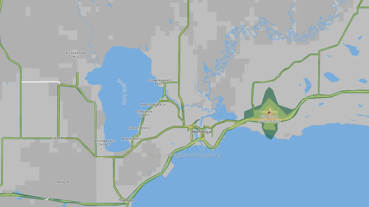 49854, MI Map of Noise Levels in 49854