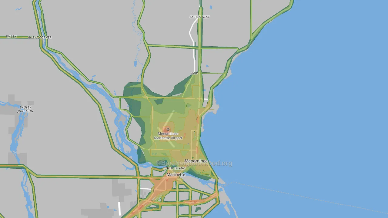 49858, MI Map of Noise Levels in 49858