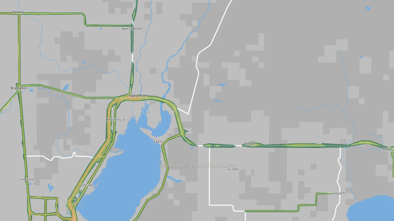 49878, MI Map of Noise Levels in 49878