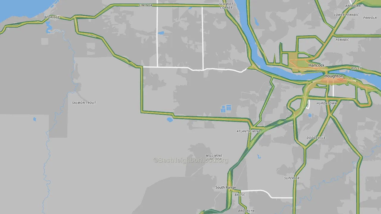 49905, MI Map of Noise Levels in 49905