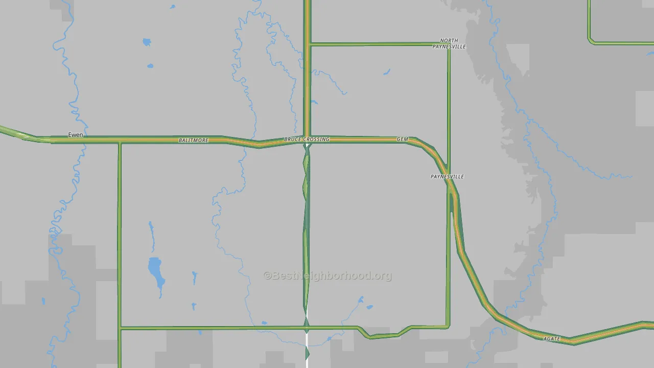 49912, MI Map of Noise Levels in 49912