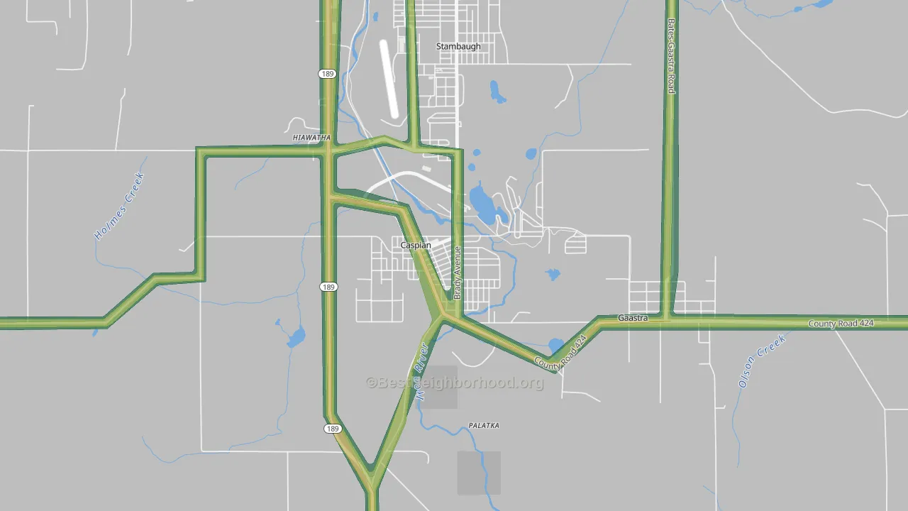 49915, MI Map of Noise Levels in 49915