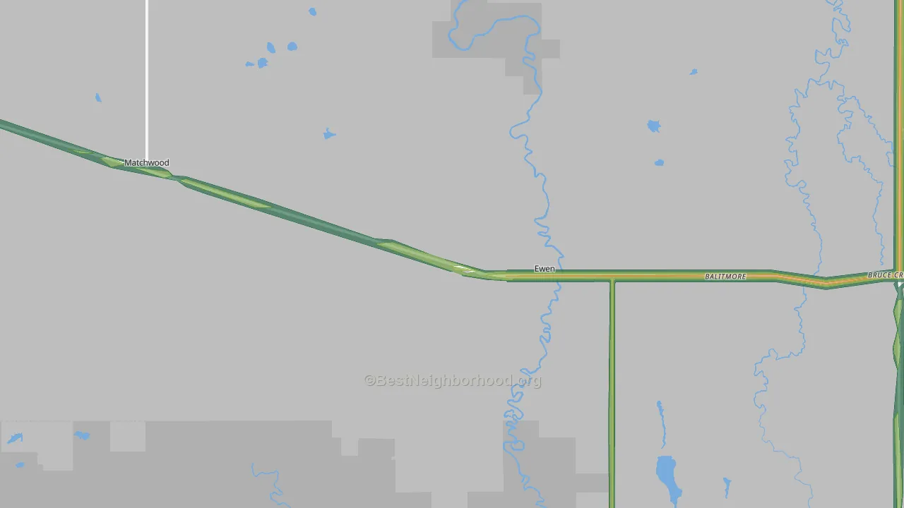49925, MI Map of Noise Levels in 49925