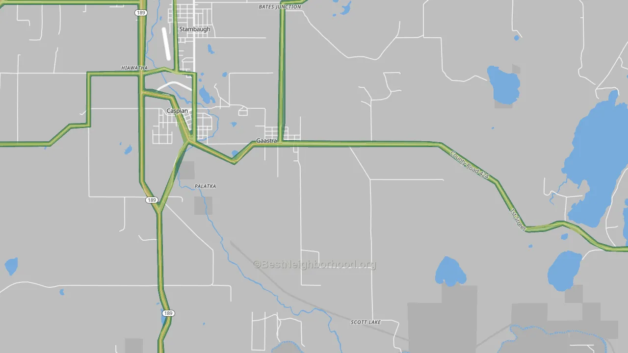 49927, MI Map of Noise Levels in 49927
