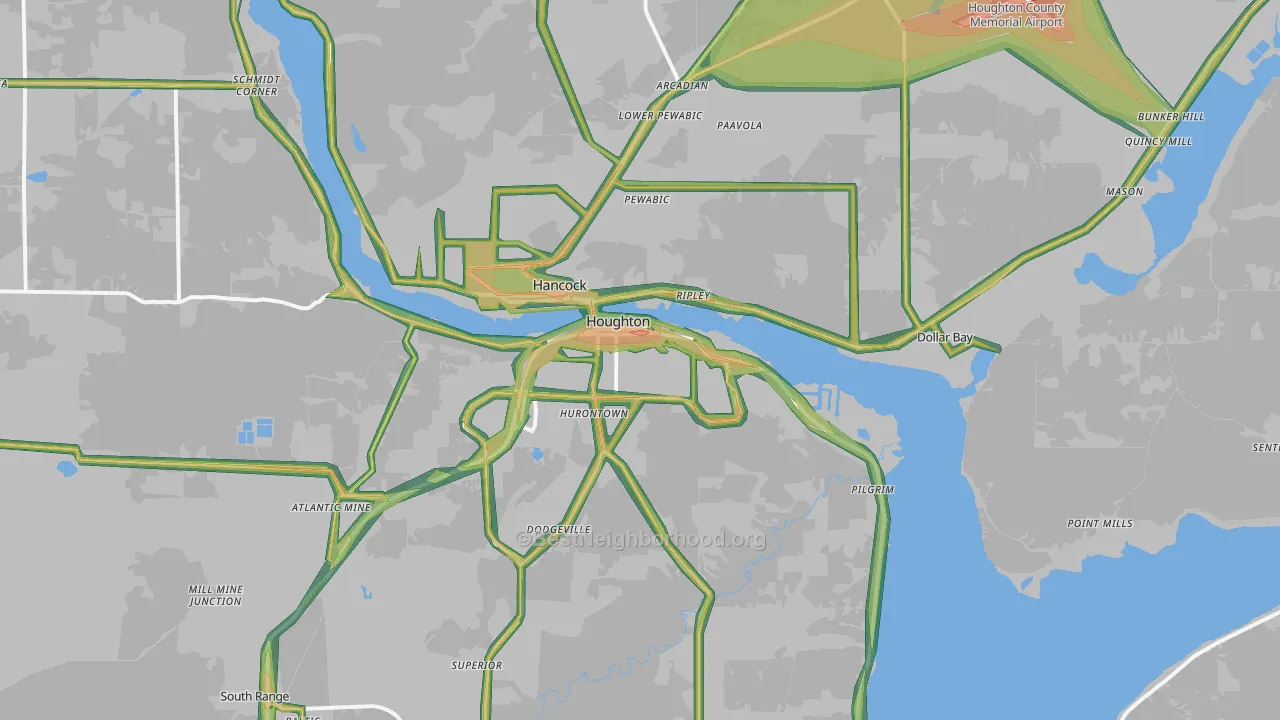 49931, MI Map of Noise Levels in 49931
