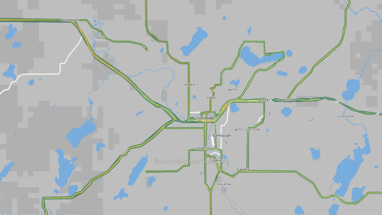49935, MI Map of Noise Levels in 49935
