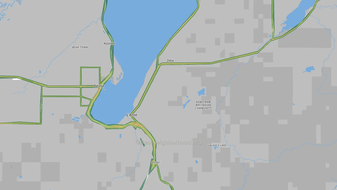 49946, MI Map of Noise Levels in 49946