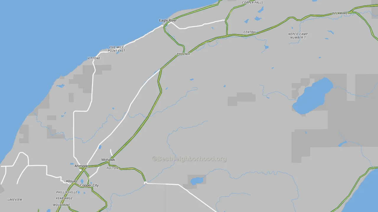 49950, MI Map of Noise Levels in 49950
