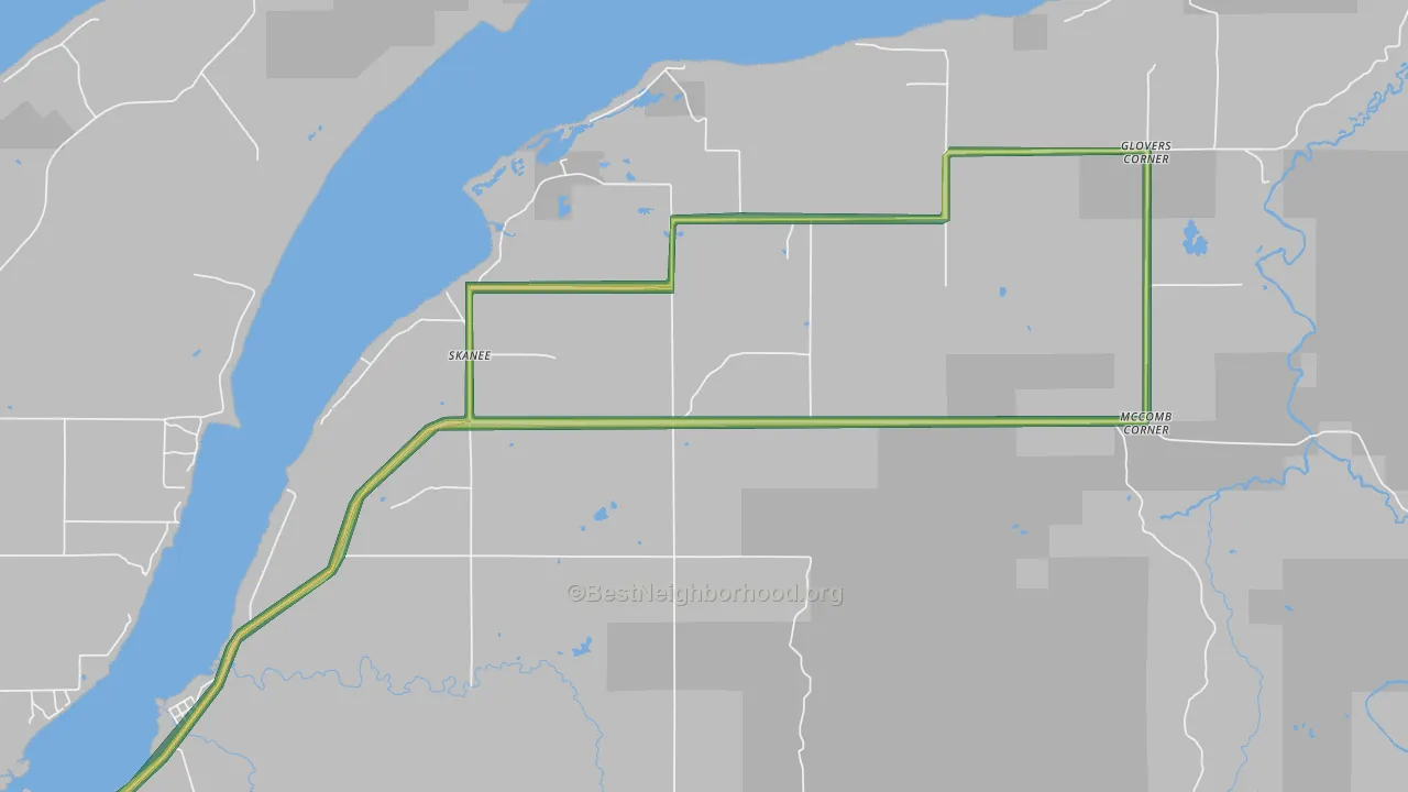49962, MI Map of Noise Levels in 49962