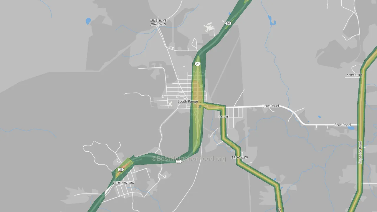 49963, MI Map of Noise Levels in 49963