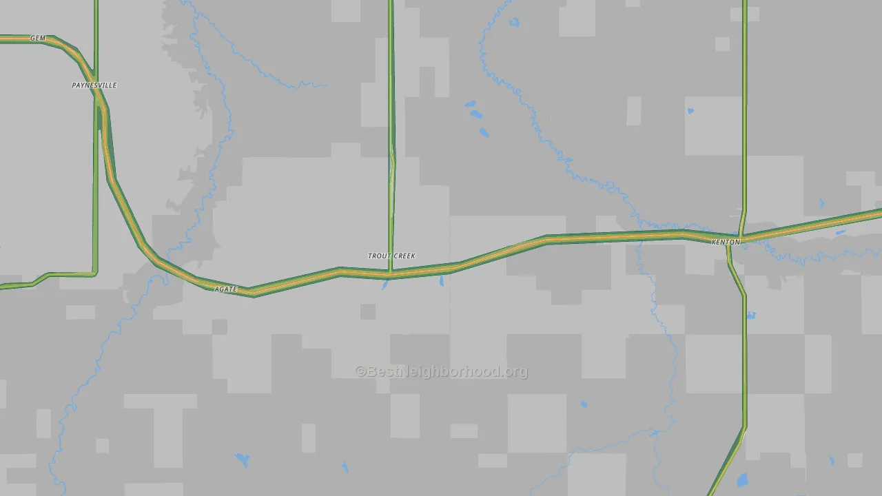 49967, MI Map of Noise Levels in 49967