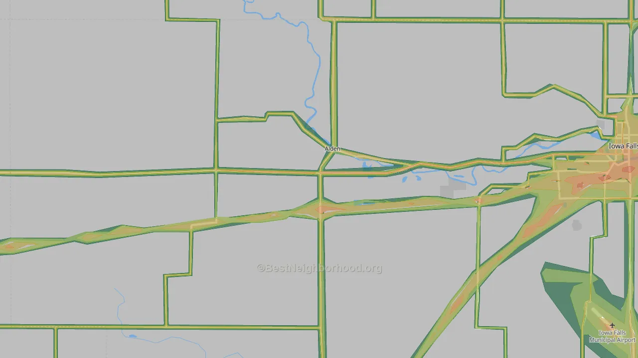 50006, IA Map of Noise Levels in 50006