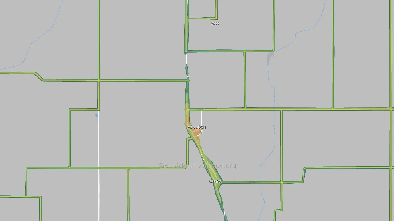 50025, IA Map of Noise Levels in 50025