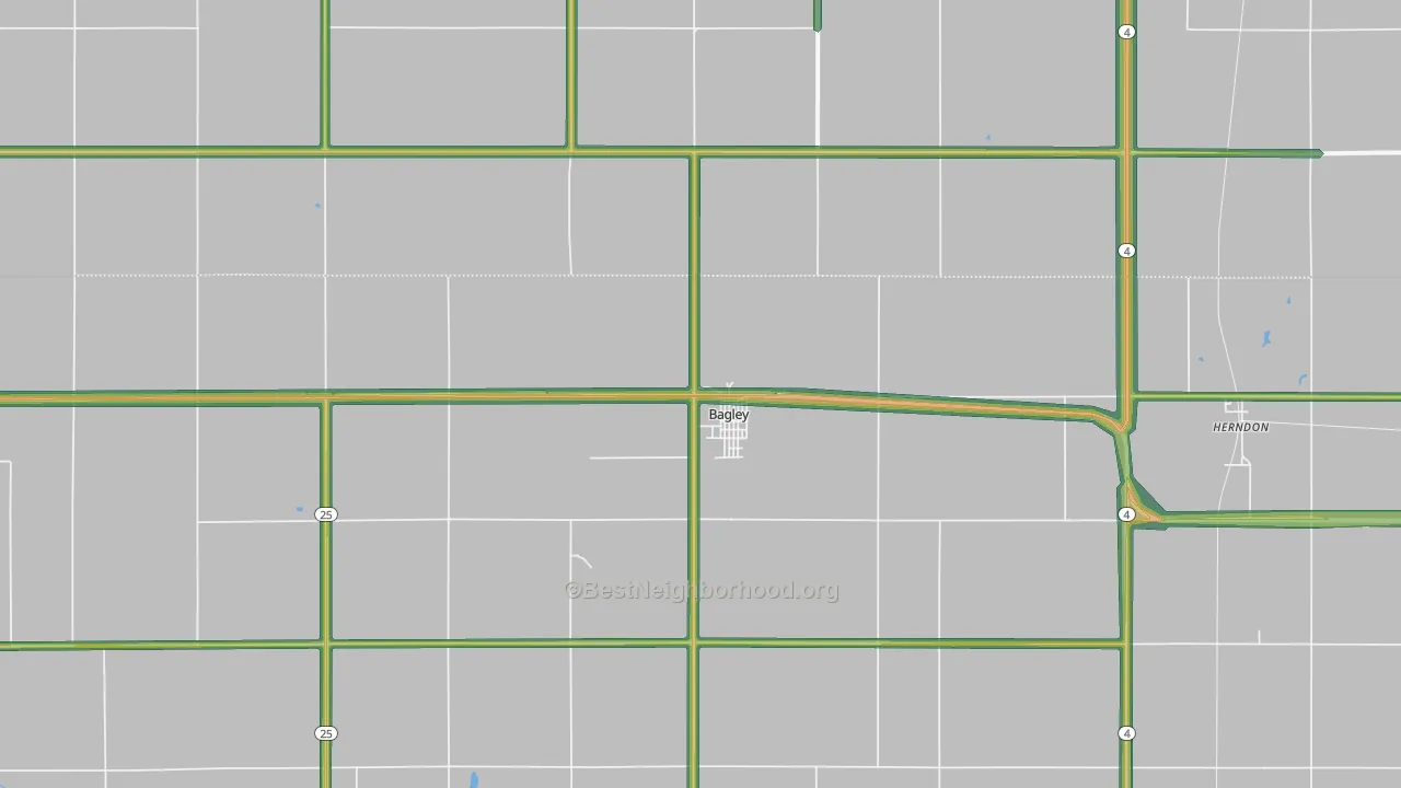 50026, IA Map of Noise Levels in 50026