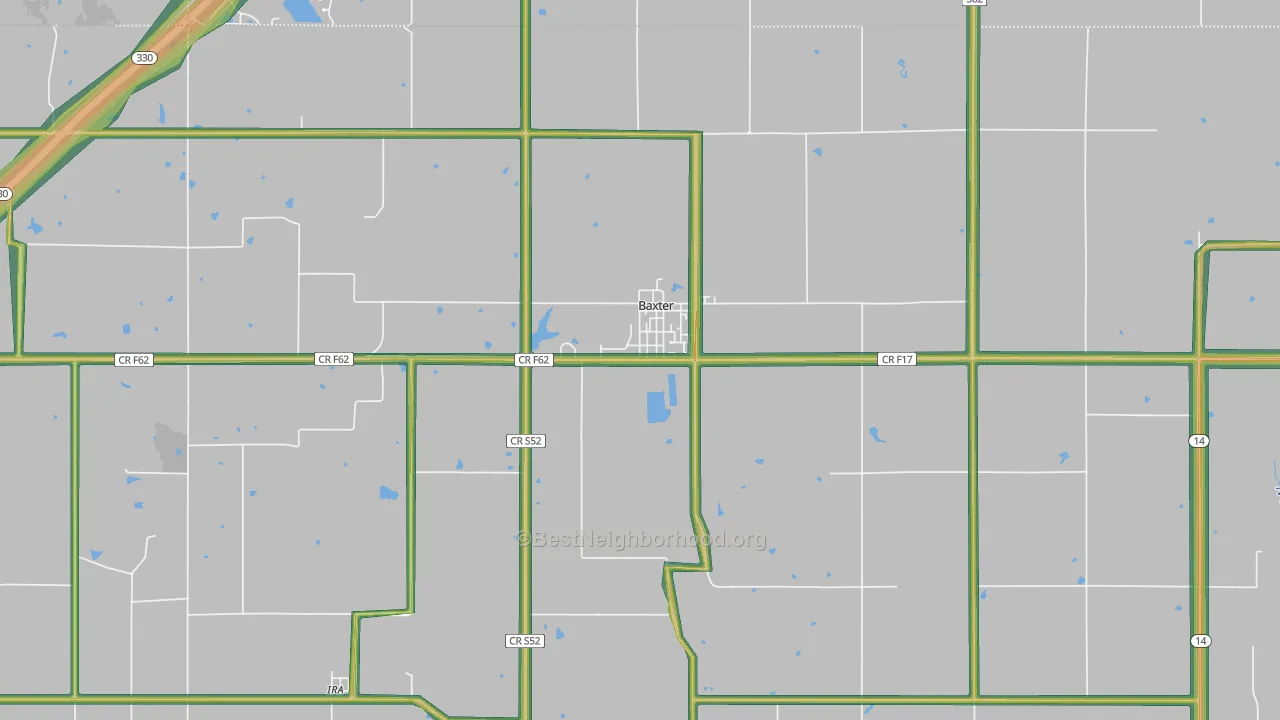 50028, IA Map of Noise Levels in 50028