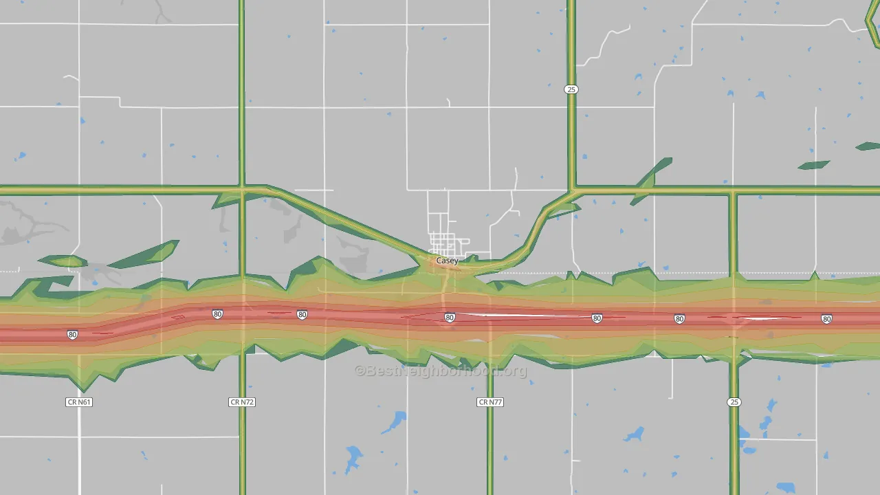 50048, IA Map of Noise Levels in 50048