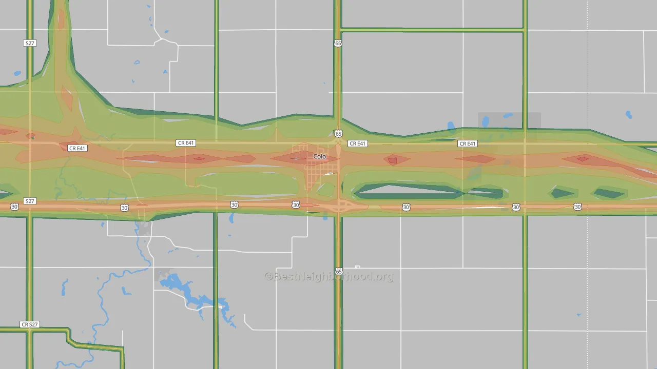 50056, IA Map of Noise Levels in 50056