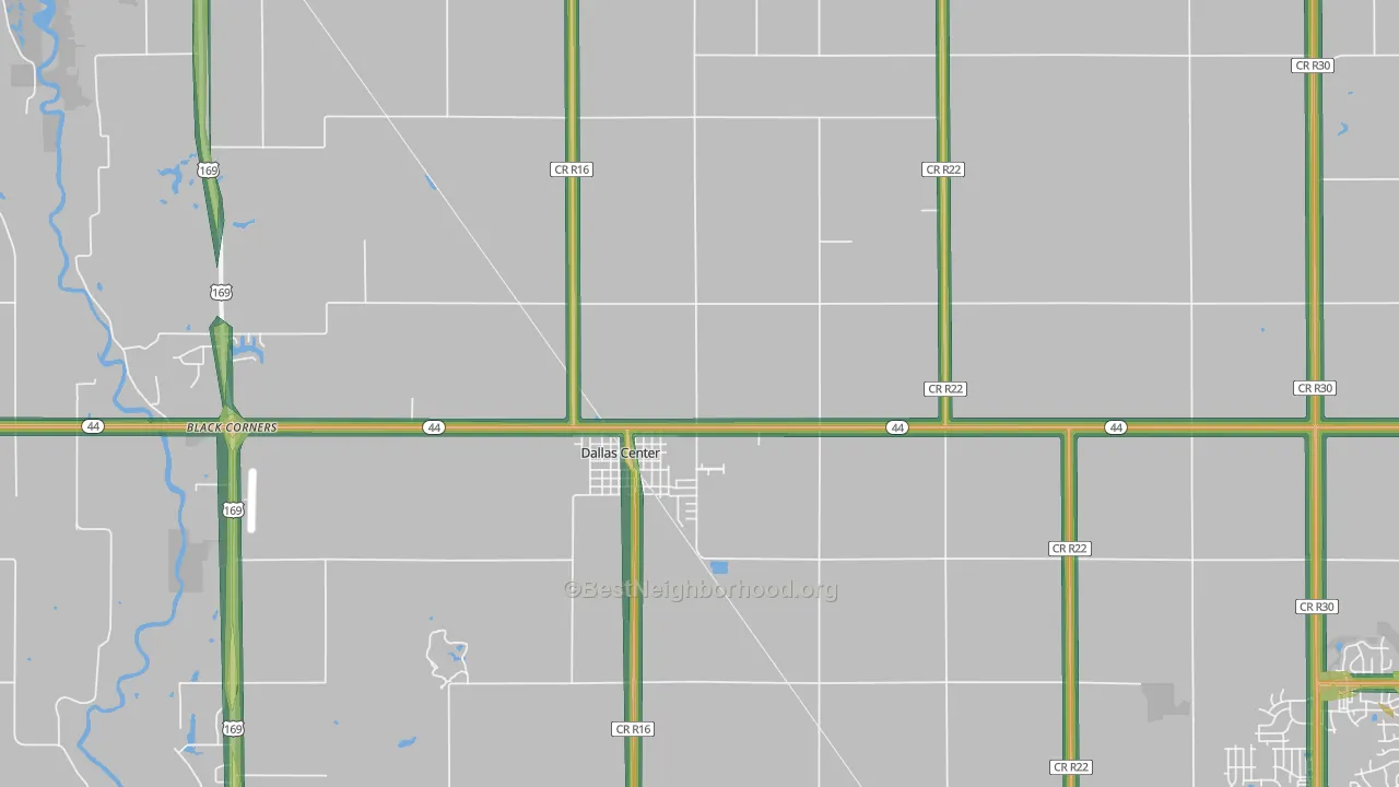 50063, IA Map of Noise Levels in 50063