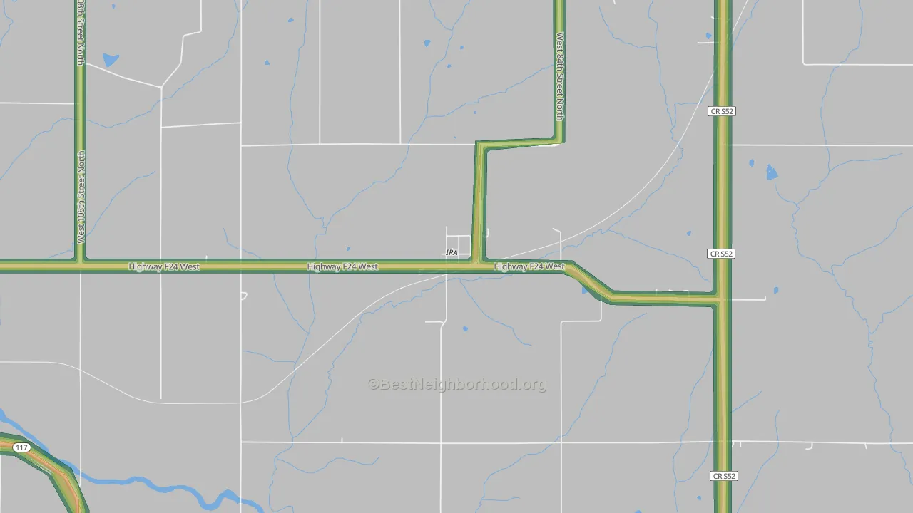 50127, IA Map of Noise Levels in 50127