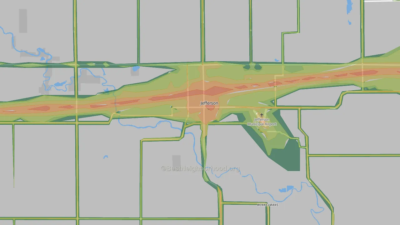 50129, IA Map of Noise Levels in 50129