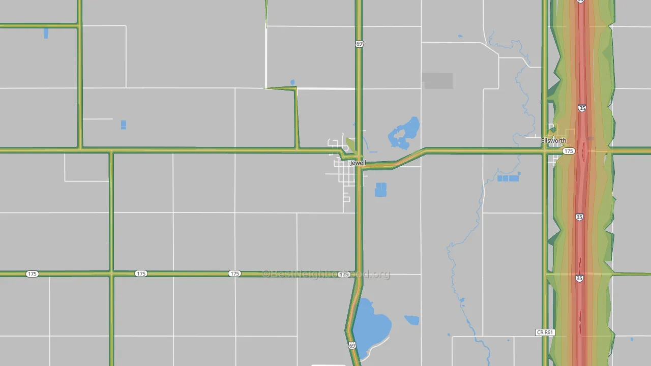 50130, IA Map of Noise Levels in 50130