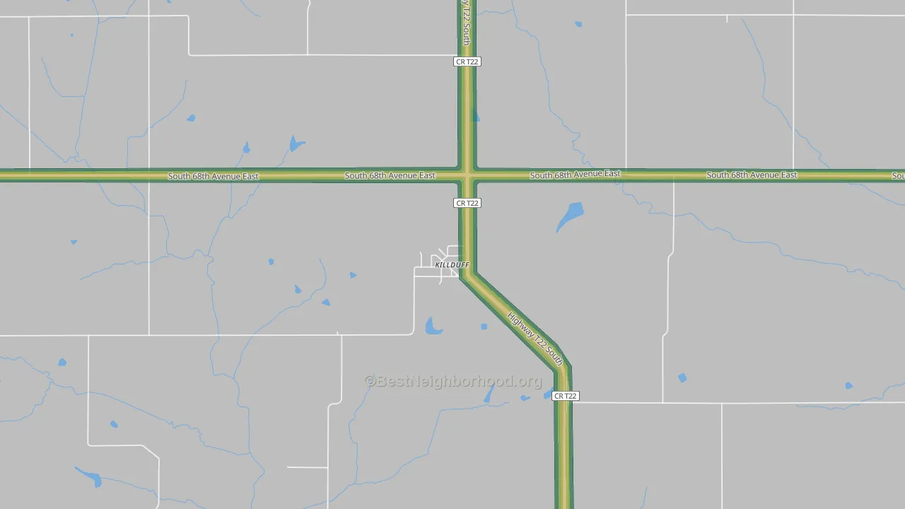 50137, IA Map of Noise Levels in 50137