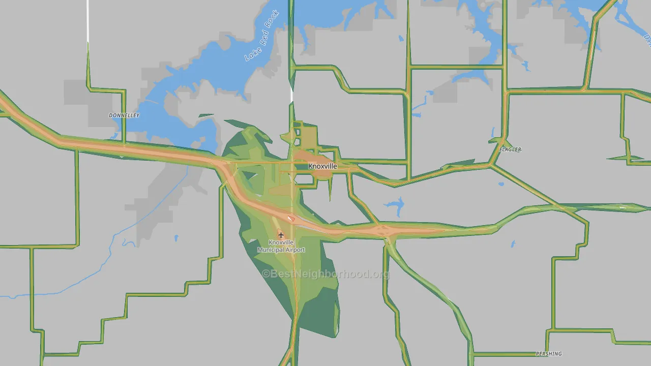 50138, IA Map of Noise Levels in 50138