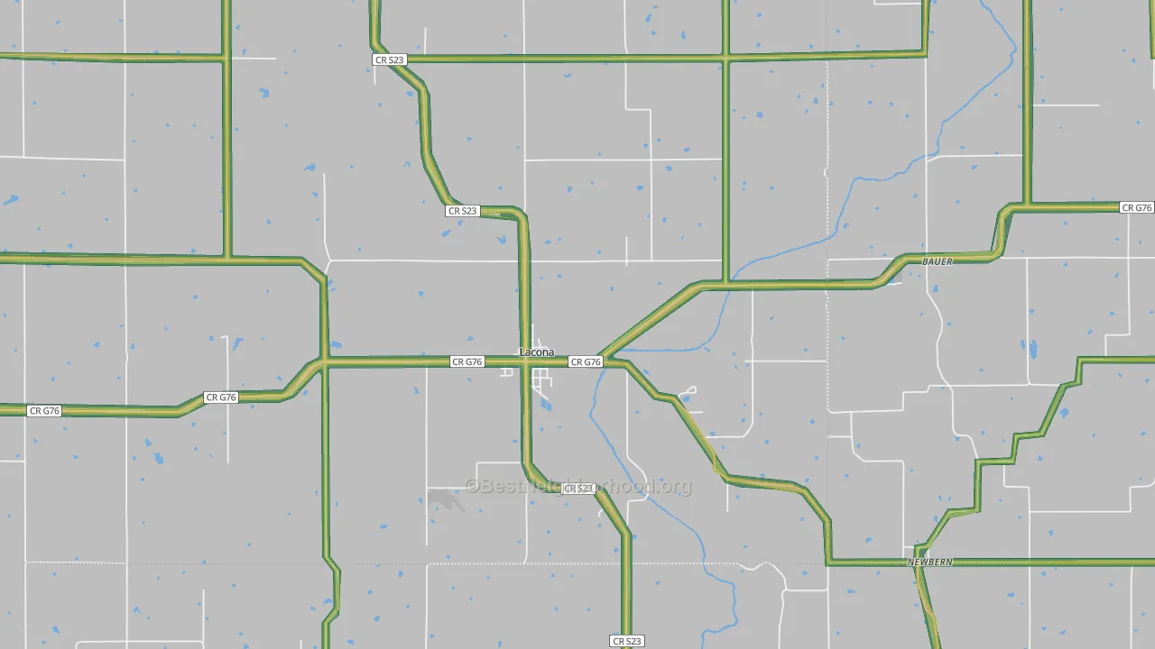 50139, IA Map of Noise Levels in 50139