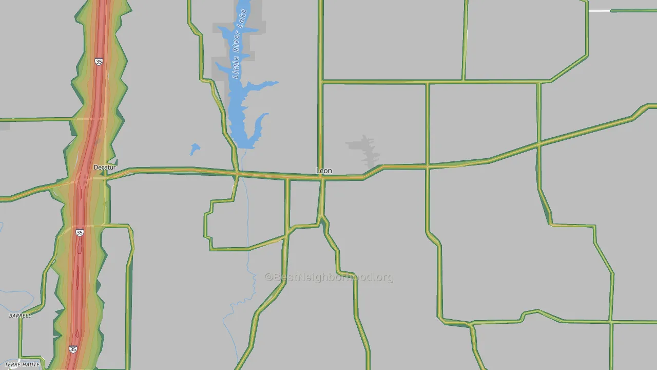 50144, IA Map of Noise Levels in 50144