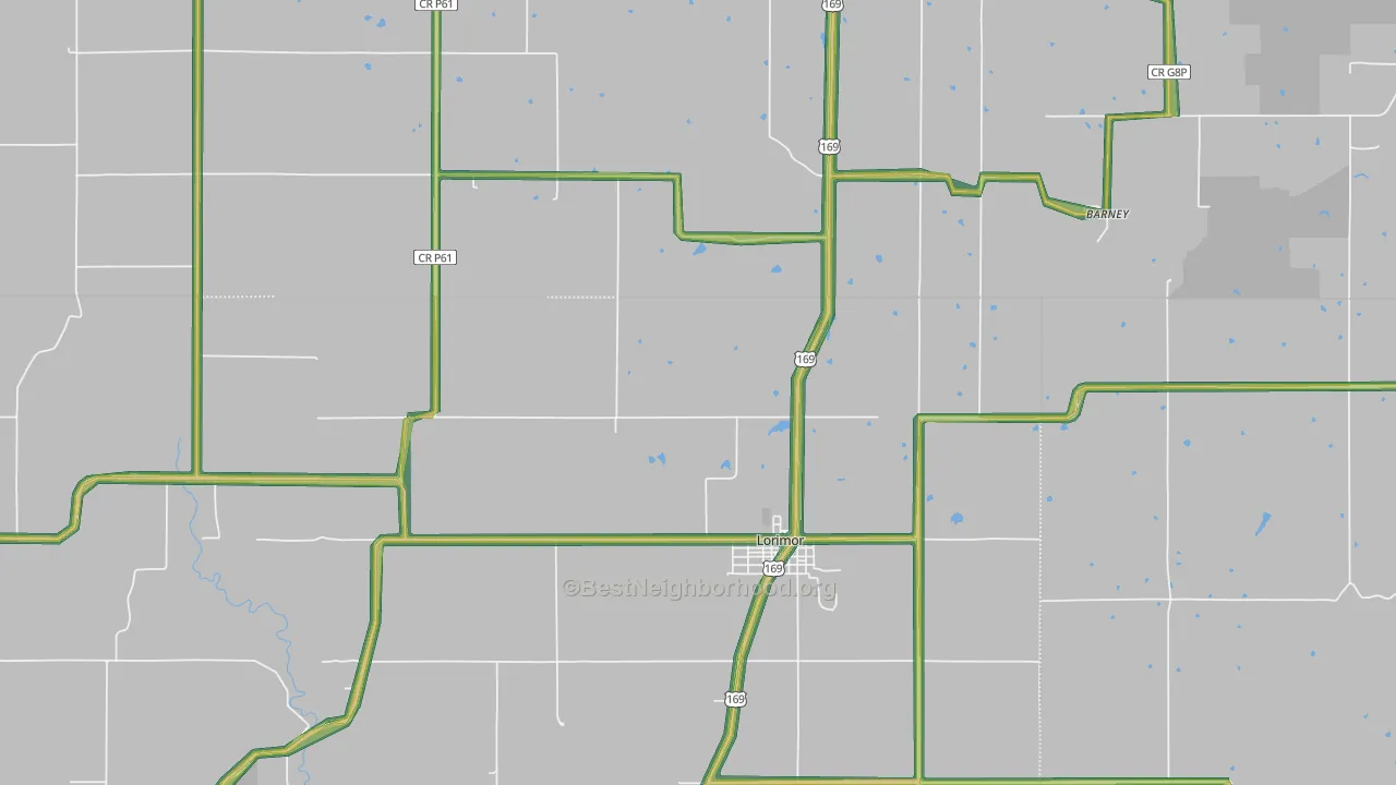 50149, IA Map of Noise Levels in 50149