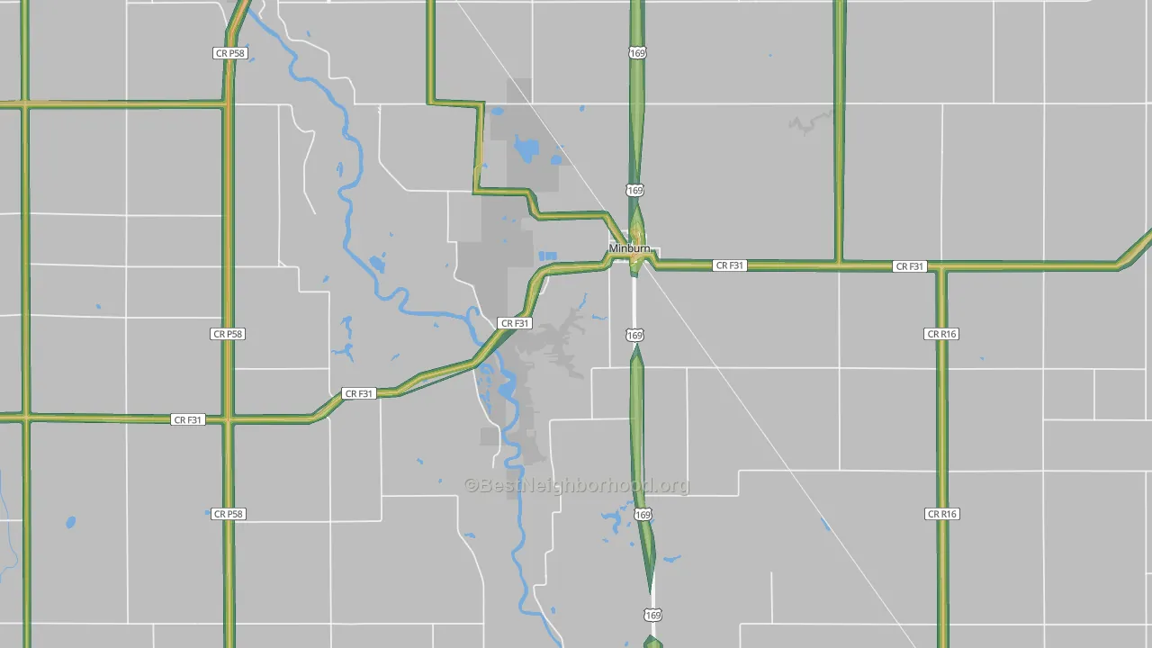 50167, IA Map of Noise Levels in 50167