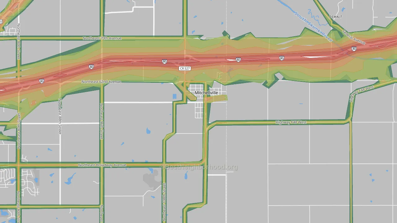 50169, IA Map of Noise Levels in 50169